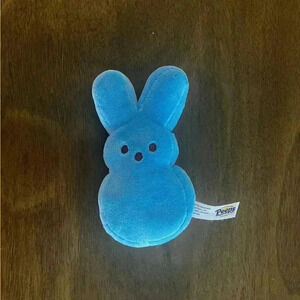 Easter Peeps Blue Bunny Rabbit‎ Plush 6" Just Born inc.